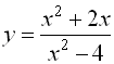 (x^2+2x)/(x^2-4)